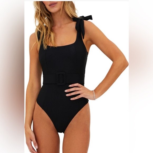Beach Riot Sydney belted One-piece Swimsuit, Large, $168 BRAND NEW - Picture 1 of 8